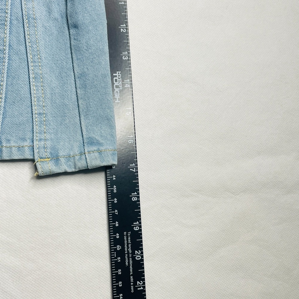 Dazy Womens Size S Light Wash Denim Mini Skirt Blue Casual Y2K Jean Skirt - Picture 9 of 10